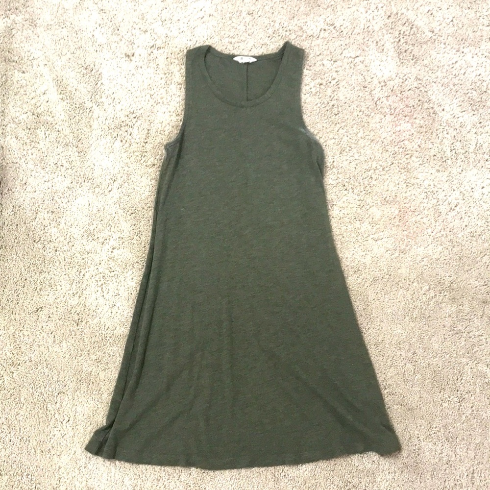 Madewell green cotton dress
